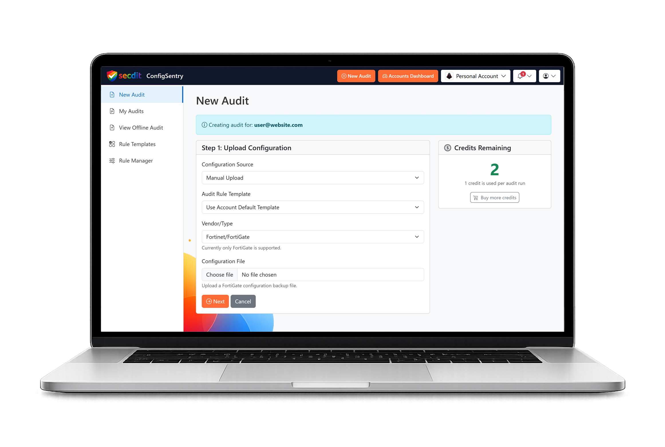 Turn raw FortiGate configs into clear security findings